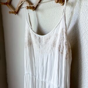 ✨S O L D ✨White Summer Maxi Dress Size Large
